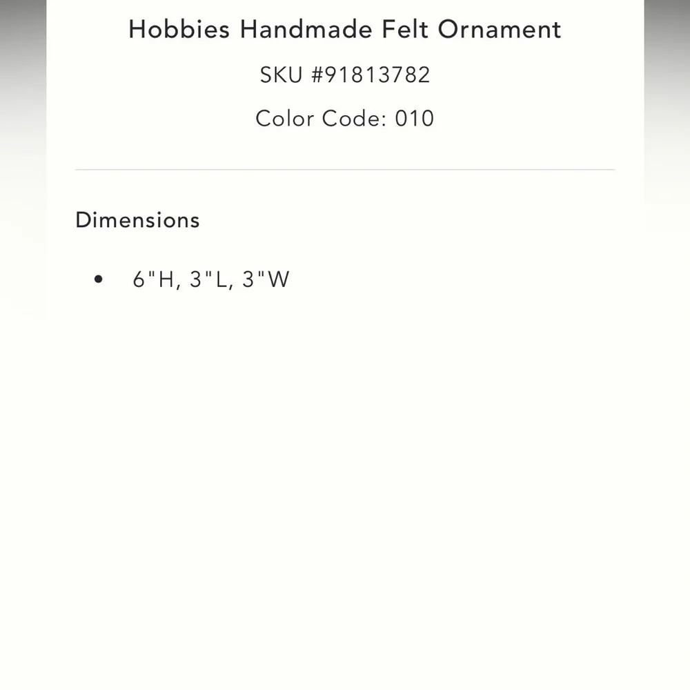 Anthropologie Hobbie Handmade Felt Ornaments Teachers NWT